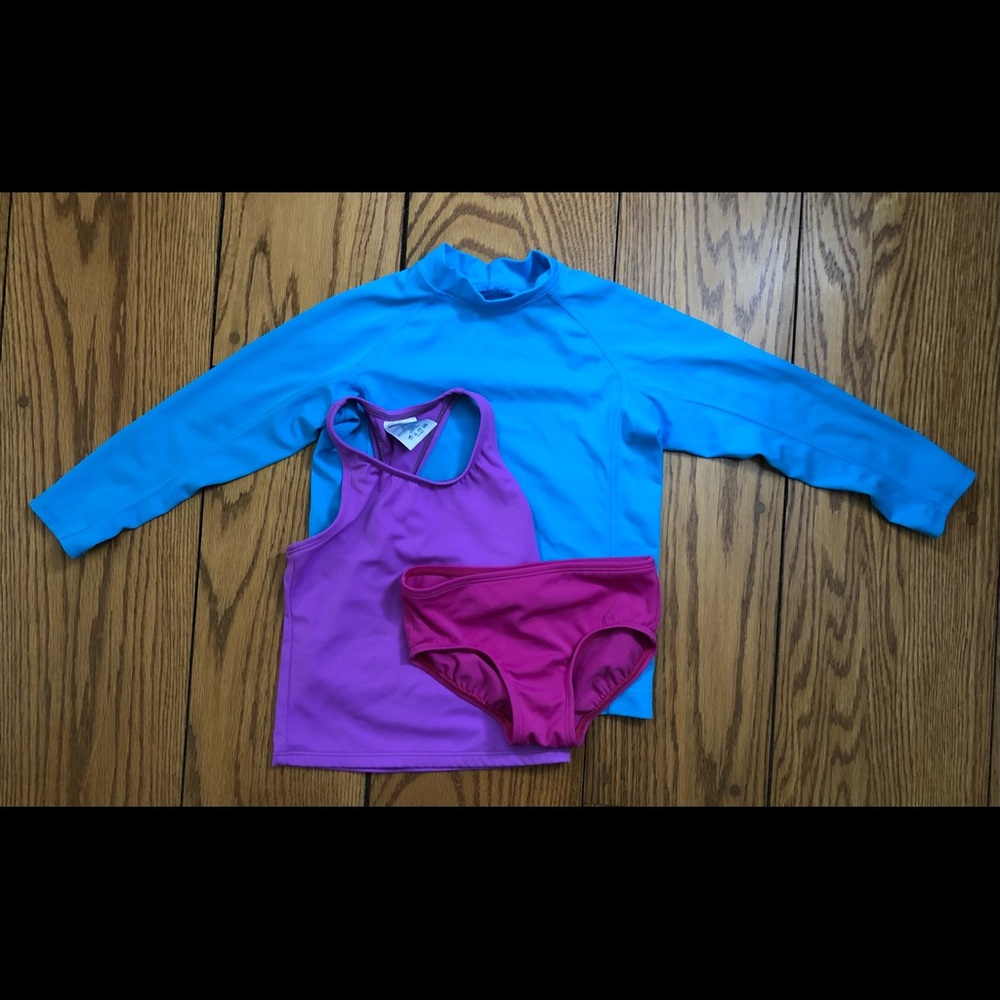 Lands End 3T bathing suit set